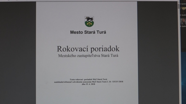 Rokovací poriadok Msz v Starej Turej