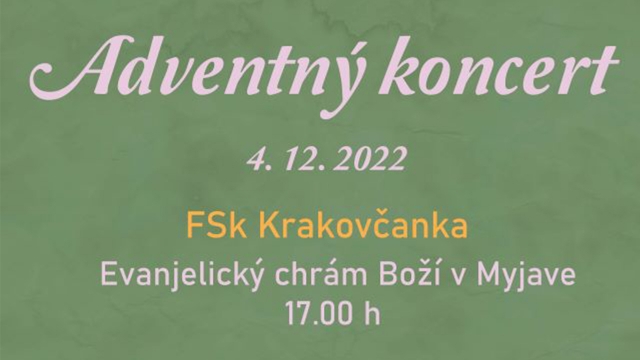 Adventný koncert - FSk Krakovčanka