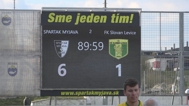 Spartak Myjava - FK Slovan Levice, 23 .kolo Tipos 3.ligy západ